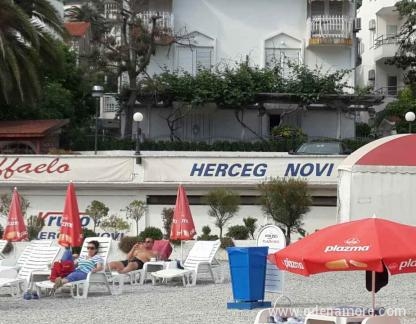 Tadic Igalo, private accommodation in city Igalo, Montenegro - pogled sa plaze na oba stana
