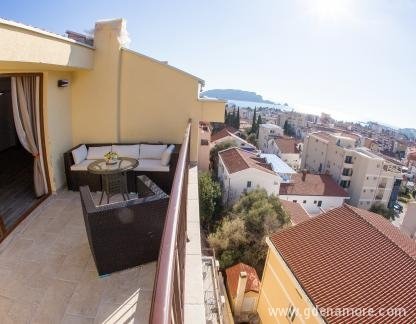 Arvala Lux Apartments, Deluxe apartman sa jednom spavaćom sobom i bočnim pogledom na more, privatni smeštaj u mestu Budva, Crna Gora - 0-1