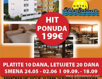 Hotel Vila Babovic, logement privé à Čanj, Mont&eacute;n&eacute;gro - hotel vila babovic