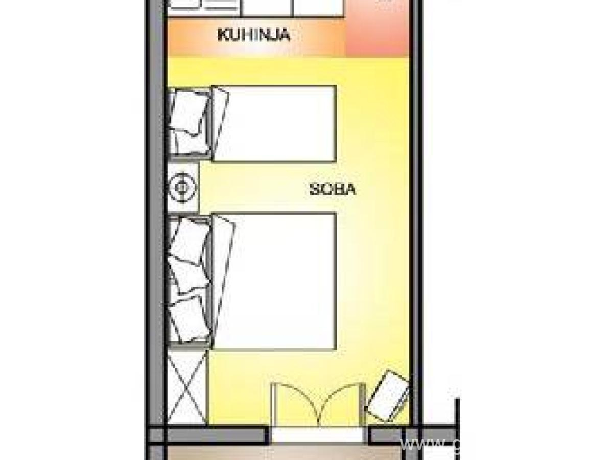 APARTMENTS SOFIA, Studio 1/4 nr13, private accommodation in city Bečići, Montenegro - 104790-161-2-340x400