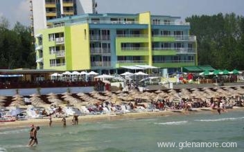 Hotel na plaži u novom dijelu Nessebar, zasebne nastanitve v mestu Nesebar, Bolgarija