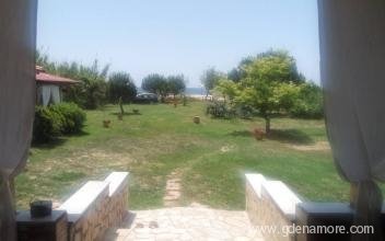 comfort house first on the beach, private accommodation in city Halkidiki, Greece