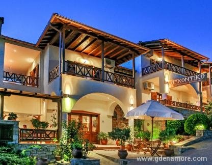 Хотел Архонтико, частни квартири в града Ammoiliani, Гърция - archontiko-hotel-ammouliani-athos-1