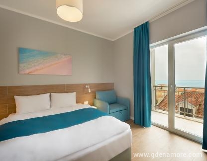 Apart Hotel Larimar, Οικογενειακό Δωμάτιο με θέα στη θάλασσα, ενοικιαζόμενα δωμάτια στο μέρος Bečići, Montenegro - _Бечичи_5э_09