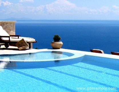 Emerald Deluxe Villas, private accommodation in city Zakynthos, Greece - View from the pool