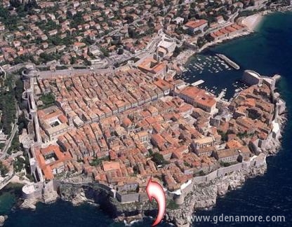 Син апартамент, частни квартири в града Dubrovnik, Хърватия